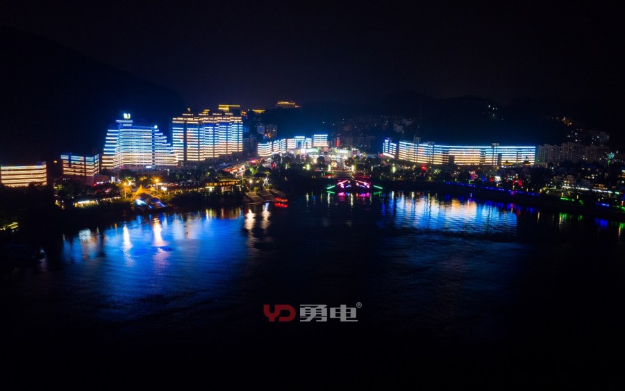 千岛湖城中湖区域楼体联动-杭州勇电照明有限公司
