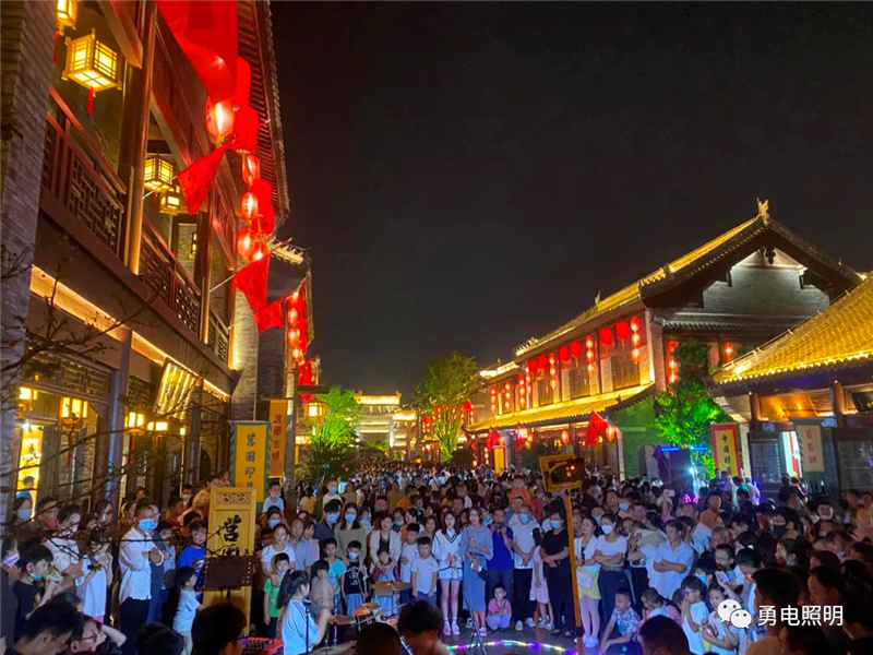 山东莒国古城文旅夜游灯光，，，，，百万余人共赏千年雅韵-杭州勇电照明有限公司